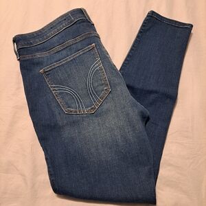 Hollister Dark Blue High Rise Skinny Jeans 15R